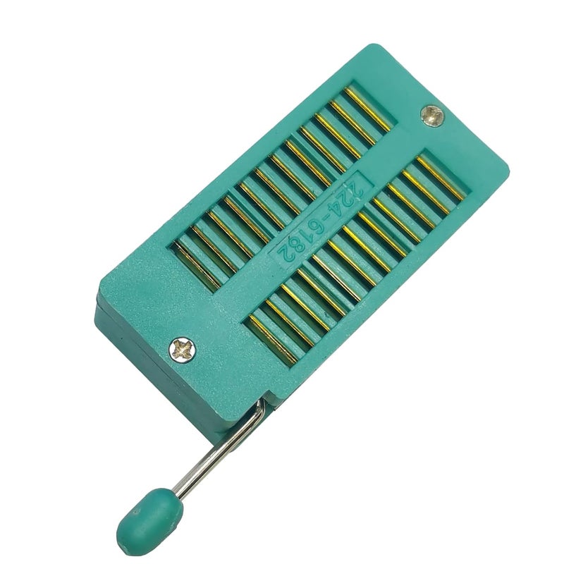 YEGAFE 2Pcs 24Pin Wide 2.54mm ZIF Zip IC Test DIP Board Socket Universal Gold Plated feet - Image 2